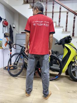 Product Review of Quần bò ống suông chất jean nam dáng baggy màu xanh đen xám phom rộng Menswear Denim Pants Có Túi Ong from K**4 2