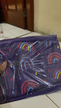 Product Review of {COD TERMURAH ) CPM  rainbow lunch bag set of 5 pcs with alumunium foil Garpu Kotak from J**e 0