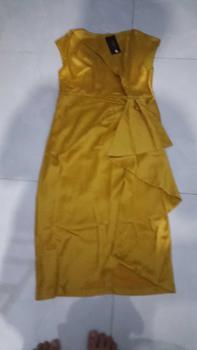 Product Review of [MIỄN SHIP] MDU3502 Váy Lụa Twist Satin 2 Lớp - Đường Cong Mềm Mại Dành Cho Nữ Women Dress Lịch from h**9 1