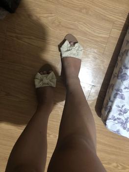 Product Review of [JING] NEW korean fashion flat bowknot gimi sandals shoes for women .（add 1size) from ** 1