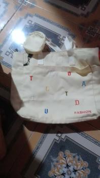 Product Review of Túi tote nữ vải Hình Chữ Nhật Bag Đeo Vai Chữ Nhật vải canvas phong cách unisex phom to FoutT-THEU01 from b** g** x** x** 0