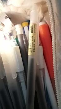 Product Review of Bút Bi Mực Gel Muji Thân Mờ Ngòi 0.5mm 3 Màu Xanh Đen Đỏ Viết Trơn Ra Đều Bấm Nút from 🏸** c** l**g 🏸** 0