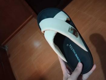 Product Review of DÉP NỮ Đế Bằng THỜI TRANG D04 2 QUAI CHÉO CHẤT DA ĐẾ Cao Su CAO 5CM ÊM NHẸ CHỐNG TRƠN from ** 1