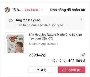Product Review of Tã Bỉm Huggies Nature Made Cho Bé size newborn đến XXL Len Women from B**n 0