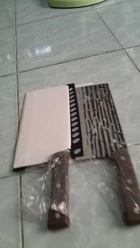 Product Review of มีดสไตล์ญี่ปุ่น J060 มีดแล่ เกรดพรีเมี่ยม สแตนเลสคุณภาพดี มีดหั่นหมู มีดทำครัว ชุดมีดปังตอ มีดปังตอสับกระดูก อเนกประสงค์ from u**3 0