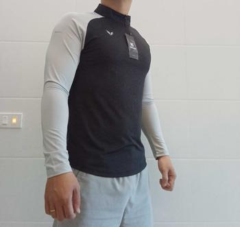 Product Review of Áo Thun Dài Tay Cổ Trụ Bazik Wings W01 Quarter Zip Co Giãn, Giữ Nhiệt Tốt, Thể Thao, Chạy Bộ, Bơi Lội, Sport from Đ** Q**c M**h 0