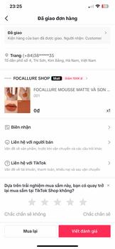 Product Review of FOCALLURE MOUSSE MATTE VÀ SON MÔI BÓNG MƯỢT VELVET-MIST HIGH PIGMENTATION MATTE LONG-LASTING LIPSTICK from ☘**️ 0