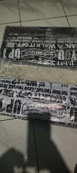 Product Review of Limited edition! Rak tas gantung jumbo motif estetik bahan frint 3D rak tas motif wallpaper koran / rak tertutup alas triplek mika tebal / rak gantung jumbo spon frint 3D from K**A B**H 1