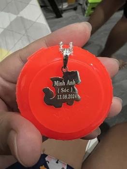Product Review of Dây chuyền treo con giáp theo tuổi bé, mặt sau có thể khắc được tên D167 from B**h T** B** 0