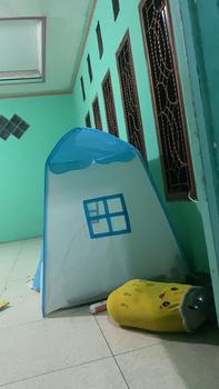 Product Review of Tenda Anak Model House Rumah Jendela AN8112 Tenda Bermain Princess Castle Outdoor Biru dan Pink from S**r 0