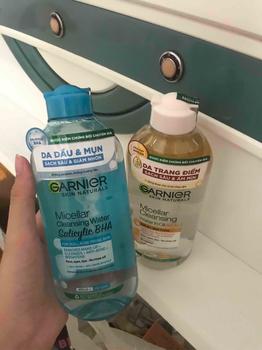 Product Review of [Exclusive] Bộ đôi nước tẩy trang sáng - tối Garnier dành cho Da Dầu M.ụn 400mlx2 from N** b**🐥 2