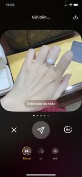 Product Review of Nhẫn Bạc nữ Full Moissanite chủ 6 li xi vàng trắng 18k - mã N61 from B**i 0