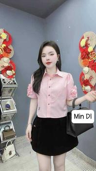 Product Review of Áo Sơ Mi Nữ Kẻ Sọc Vừa Trẻ Trung 1 Túi Thêu, Sơ Mi Chất Đũi Xược Mềm Mại, Thấm Hút Mồ Hôi Freesize TiQi Clothing áo sơ mi sọc cá tính somi han quoc from D**9 0