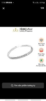 Product Review of Lắc tay bạc nữ đẹp S99 QMJ Bi phay lấp lánh móc máy siêu sáng 3li, thời trang phụ kiện trang sức bạc cao cấp(MÀU BẠC TRẮNG SANG - không xi kim) from h**m 0