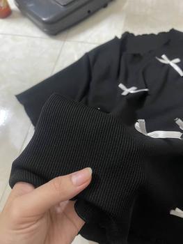 Product Review of Áo thun nữ baby tee đính nơ sang chảnh hottrend 2024 new best seller vải thun tăm co dãn bốn chiều dày dặn. Top from D**n B** 3