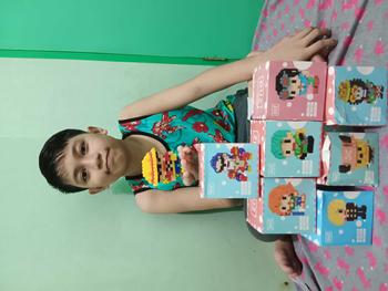 Product Review of Cute Cartoon Block Mini Character Building Block Children's Education Toys Game Character Desktop Decorations For Gift Valentine's Day Gifts from M**📚 1