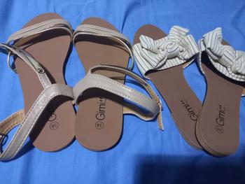 Product Review of [JING] NEW korean fashion flat bowknot gimi sandals shoes for women .（add 1size) from R**💚 1