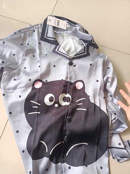 Product Review of Đồ Bộ Pijama Lụa LaTin Tơ Tằm Cô Gái Nơ Thiết Kế Nữ (Có Túi 40kg-58kg) from N** ** R** V** 0