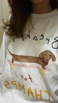 Product Review of Áo Sweater Chất Nỉ 2 Da - BST 2024 Nhiều Hình Phân Loại ( Nỉ Tròn 2 Da) Màu Xám Tiêu ( Sweater Xám Tiêu 2 Da) from 제** 3