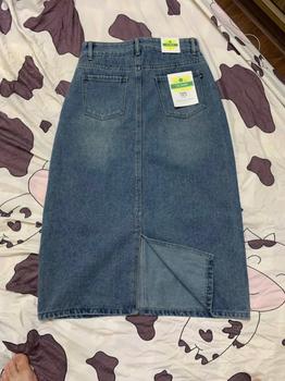 Product Review of Chân váy jean nữ dáng dài LIMISU váy bò dài lưng cao dáng chữ A xẻ tà sau chất jean cao cấp Nữ ( V1 ) from h**a 1