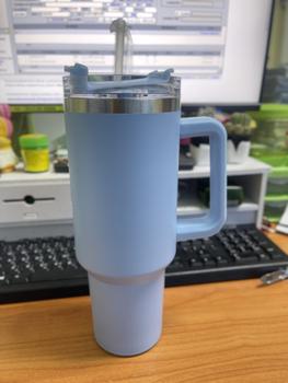 Product Review of แก้วเก็บความเย็นมีหูจับ แถมหลอดขนาด40oz/1200ml แก้วเยติเก็บความเย็น เก็บได้ร้อน/เย็น แถมหลอด ทำจากสแตนเลส304 แก้วเยติ แก้วมีหูจับ ป้องกันการลวก 7-12 ชั่วโมง from P**y U**n 0