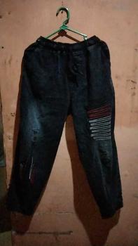 Product Review of SELLA GARIS BLACK CELANA BAGGY JEANS Bordir Kantong Karet Samping from ♏**8 1