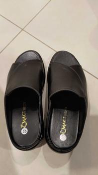 Product Review of DÉP DA CAO CẤP HỞ MŨI CAO 7CM Nữ DéP Shoes from t**t 1