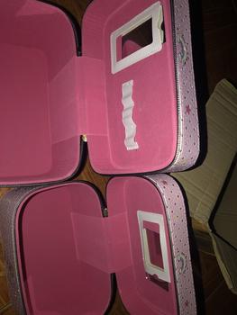Product Review of BEU051 กระเป๋าเครื่องสำอาง มี 3 sizeให้เลือก วัสดุผ้า PUกันน้ำ มีหูหิ้วซิปอย่างดีกล่องเก็บเครื่องสำอางกันน้ำ กระเป๋าเดินทาง from K**u K** 1