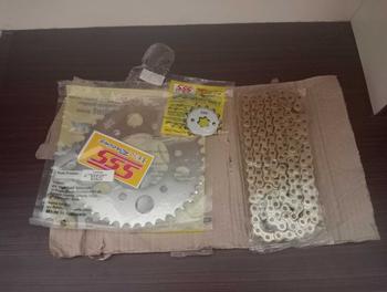 Product Review of Gir depan belakang 415(Tipis) SSS Vixion old/New,  Mxking, R15V2,  Xabre, Byson dan ( rantai gold bukan SSS ) Gear from i**e 0