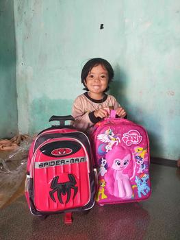 Product Review of Tas Troli Anak laki Sd Tk LED motif Batman Spiderman Superman Ransel Fashion from a**9 2