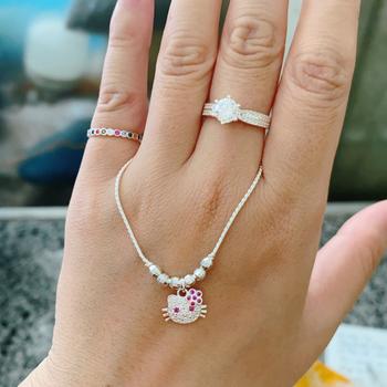 Product Review of Nhẫn đá màu ngón út bạc ta ( ĐK nhẫn 1.4cm) 1sz nha khách cá tính HHj bạc đẹp hải hạnh from 🌙**🍨 0