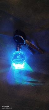 Product Review of Motorcycle LED Light KeyChain 7Color Crystal Keyring Car Key Ring Beautiful Customization Decoration for HONDA SUZUKI DUCATI YAMAHA VESPA TOYOTA Mitsubishi SOUTH RETRO MOTO from A**E 0