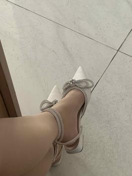 Product Review of Giày nơ xoàn vip 2p HALEY STORE đế bệt nơ đính xoàn mũi nhọn dây xoàn tiểu thư tiệc cưới bền đẹp đi học đi chơi đi làm êm chân from A**a D** 1