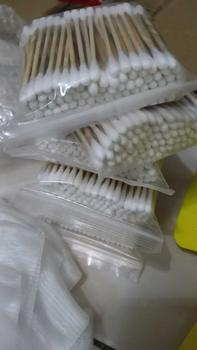 Product Review of 6 ห่อ คอตตอนบัด สำลีก้าน 100 ก้าน Cotton buds สำลีปั่นหูด้ามไม้ สำลีไม้ สำลีเช็ดเครื่องสำอาง from M**n 0