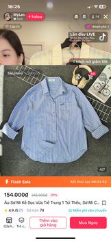 Product Review of Áo Sơ Mi Nữ Kẻ Sọc Vừa Trẻ Trung 1 Túi Thêu, Sơ Mi Chất Đũi Xược Mềm Mại, Thấm Hút Mồ Hôi Freesize TiQi Clothing áo sơ mi sọc cá tính somi han quoc from H**y 0