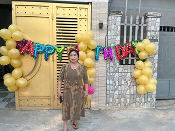 Product Review of M674 Đầm nhũ cổ lượn , đính cườm eo gắn hoa Nữ Women Dress Váy Đỏ from K** L**n p**a 0