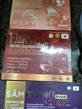 Product Review of [BỘ 3 HOÀN HẢO VIPP ] Thực phẩm bổ sung Viên uống Sâm Tố Nữ VIP 1 sét 3 lọ và Viên nám Glutathione 60000mg và hộp viên uống ngày đêm Glutathione 160000++ hỗ trợ chăm sóc sắc đẹp cây from N**u 0