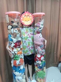 Product Review of MQQ ที่เก็บของเล่นpvc ถังเก็บตุ๊กตาแบบใส 90cm/120cm/150cm ที่โชว์ตุ๊กตาแบบใหม่เอาไว้บ้าน ทรงกระบอก ถังเก็บของเล่นตุ๊กตาเรียบรอย Bedroom from เ**ง 1