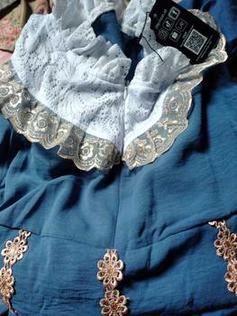 Product Review of Gamis Renda sweet lengan panjang model fashion wanita muslim modem terbaru new arrival model kekinian kombinasi brukat from A**i 0