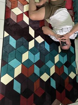 Product Review of Karpet Lantai Empuk Busa Malaysia Bahan Kain Flanel Polyester Size 140x190 (Medium) Carpet from r**5 1