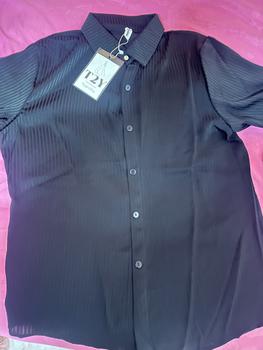 Product Review of E1002 เสื้อเชิ้ตผ้าซาตินริ้วเกรดพรีเมี่ยม งานซ่อนกระดุม แต่งกระดุมเพชร มี13สี พร้อมส่ง (ส่งจาก​ไทย)​ from S**a 0