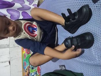 Product Review of ANDO SEPATU ANAK SEKOLAH SEPATU HITAM PUTIH HITAM POLOS SEPATU PEREKAT PRIA WANITA MURAH Fashion from M**h 1