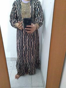 Product Review of GAMIS RENDA SULTAN ori BLINK MOTIF MONOCHROME Rempel Bunga Cantik Rayon Panjang from r**2 0