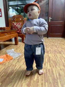 Product Review of Áo Kẻ Nỉ Cotton Cổ Viền 003 , Fom dáng rộng co dãn thoải mái 2023 from L**n K**u 0