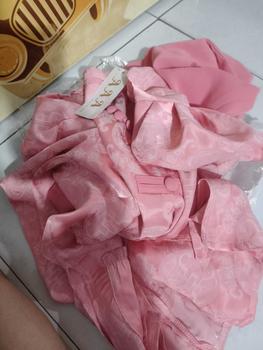 Product Review of (Mã 228) Bà Ba Cổ Tròn Tay Phồng túi tiền , Phối Quần Lụa Mago Mềm Mịn có Túi 2 bên, đồ lam đi chùa Nữ Top Women Nhung Kem Hồng Áo Thun Xanh Dương Voi from h** l** s** 1
