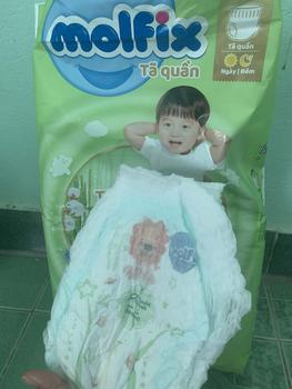 Product Review of [Bao bì thay đổi theo từng đợt nhập hàng] M34 - [BAO BÌ MỚI] - Tã quần Molfix Thiên nhiên Ultra - Bịch Lẻ Cho Bé from @**t 0