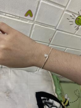 Product Review of Lắc tay bạc nữ TLEE dây kép bi nối thanh bạc nhỏ ngôi sao đá sáng lấp lánh TLEE JEWELRY LT0227 from B** T**N ♍** 0