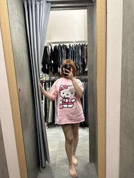 Product Review of TRENDYBOUTIQUE- ÁO PHÔNG CỘC HỒNG HỌA TIẾT MÈO from M** L**4 0