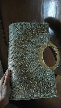 Product Review of Tas Pesta Kondangan Wanita Import Premium Kekinian Mewah Elegan Terbaru Crystal Clutch Bag 88533 from v**a 0