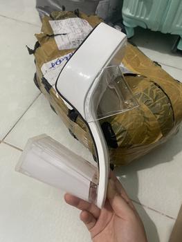 Product Review of (lùi size chân gầy)Dép Guốc nữ 12p -cao gót mũi vuông quay ngang trong mềm đúp trước 3cm. from M** C**s 0